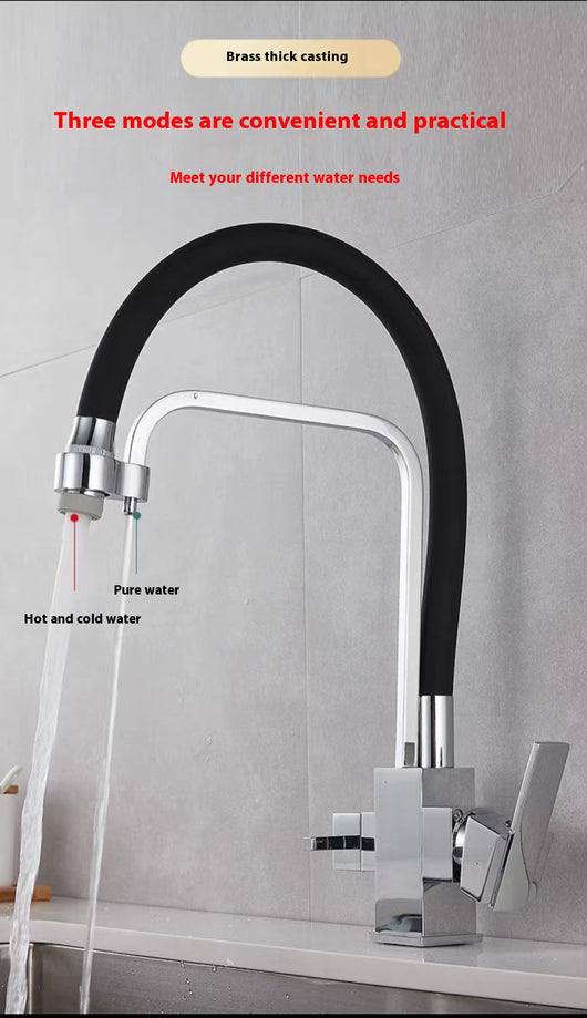 Grifo Purificador de Agua Telescópico con Tubo de Resorte para Cocina - Image 24