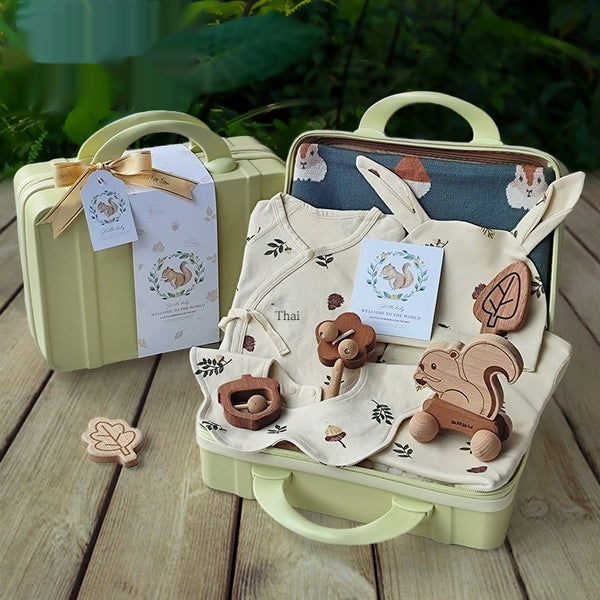 Maleta de Regalo para Bebé Ardillas - Unisex Recién Nacido