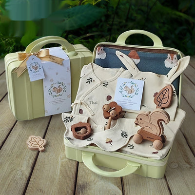 Maleta de Regalo para Bebé Ardillas - Unisex Recién Nacido