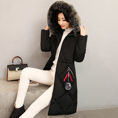 Abrigo Acolchado Largo Estilo Coreano para Mujer - Image 8