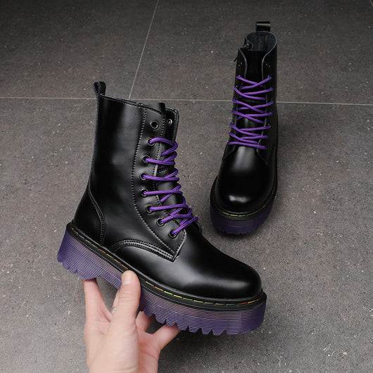 Zapatos Casuales Tipo Bota de Cuero Genuino - Talla Grande - Image 4
