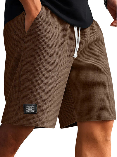 Pantalones Cortos Tejido Waffle para Hombre - Comodidad Moderna - Image 7