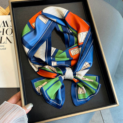 Pañuelo de Seda Fino y Cálido - Cinta Delgada Versátil - Image 31