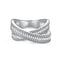 Women's S925 Sterling Plateado Zircon Ring DY120891 S W WH No 6