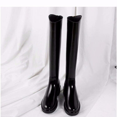 Botas Martin de Cuero con Tacón Grueso hasta la Rodilla - Image 4