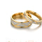 Titanium steel couple ring 24K Dorado stainless steel ring 6 mm size 10