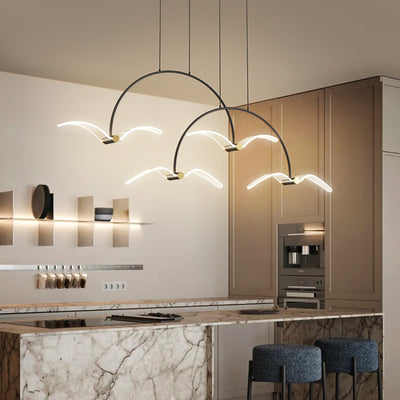 Lámpara Colgante LED Gaviota Minimalista para Dormitorio - Image 7