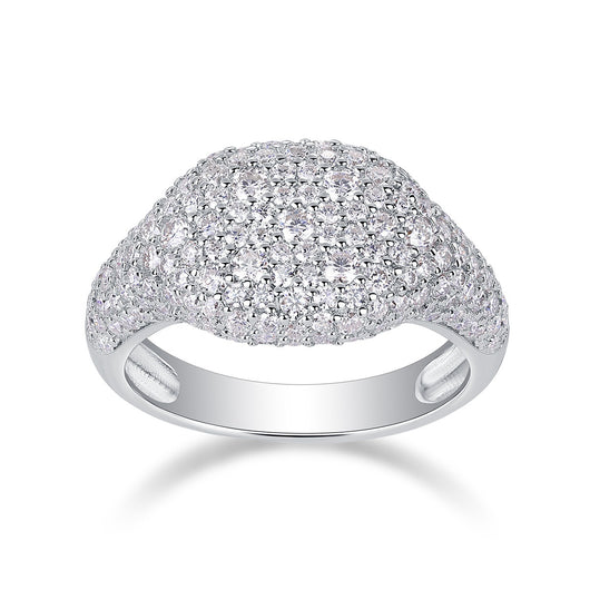 Anillo de Plata Esterlina S925 con Moissanita para Hombre - Estilo Hip Hop - Image 8