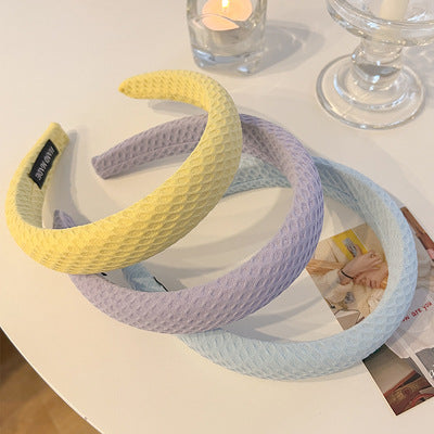 Diadema Ancha de Colores Pastel con Copa Alta para Mujer - Image 13