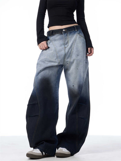 Pantalones Anchos Tie-Dye Degradado para Mujer - Image 4