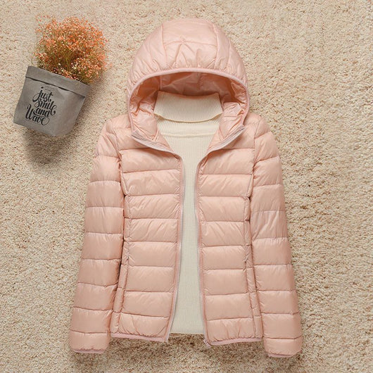 Chaqueta Acolchada Ligera con Capucha - Ajuste Slim Moderno