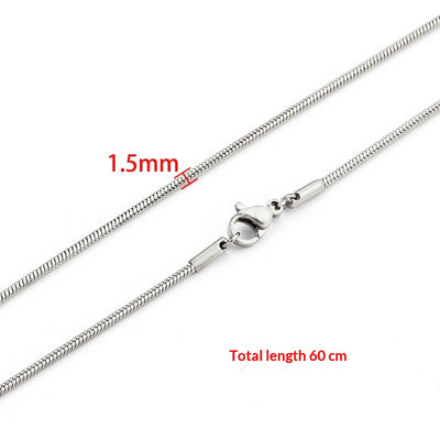 Cadena de Serpiente en Acero Inoxidable para Hombre - Diseño Elegante - Image 6