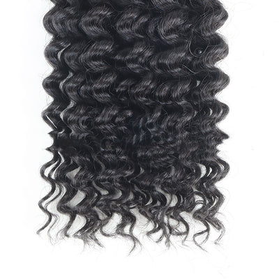 Cabello a Granel Ondas Profundas Boho Trenzas Mixtas Humano - Image 4