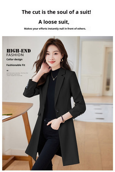 Abrigo Trench Coat Midi Negro para Mujer - Image 21