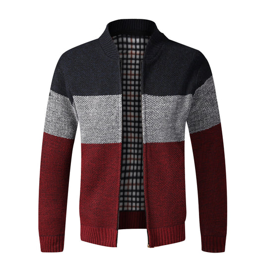 Cardigan de Cuello Alto para Hombre - Suéter Elegante de Manga Larga - Image 11