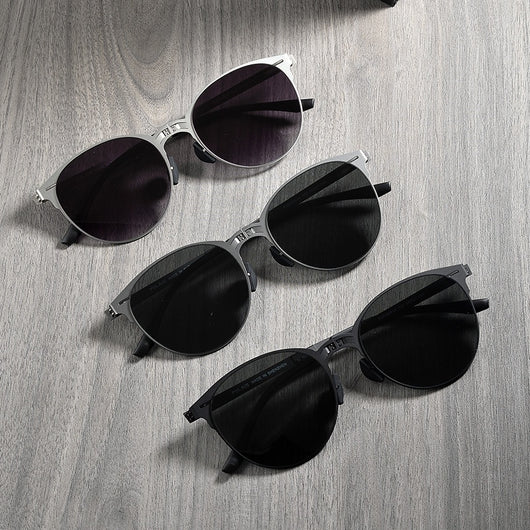 Gafas de Sol Vintage Plegables para Hombre en Acero Inoxidable - Image 36