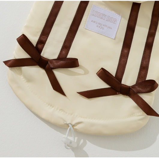 Abrigo Térmico para Gatos y Perros - Chaqueta Acolchada Invierno con Moño - Image 6