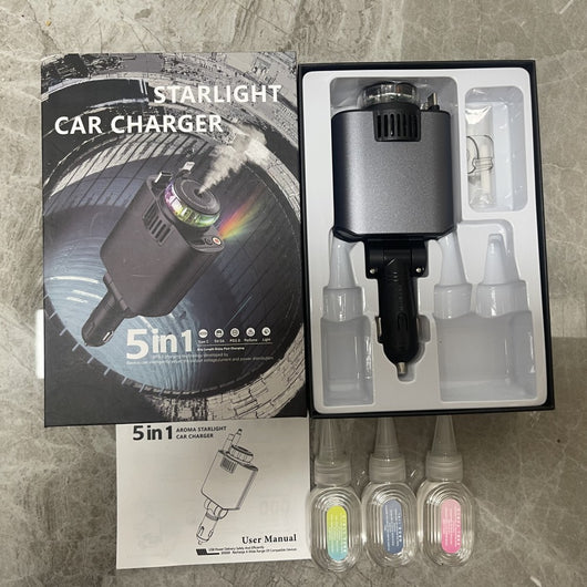 Cargador Inalámbrico para Auto con Luz Púrpura Multifuncional - Image 7
