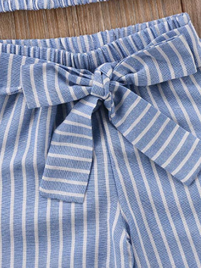 Conjunto Infantil de Rayas con Top Tubo y Manga Corta - Image 14