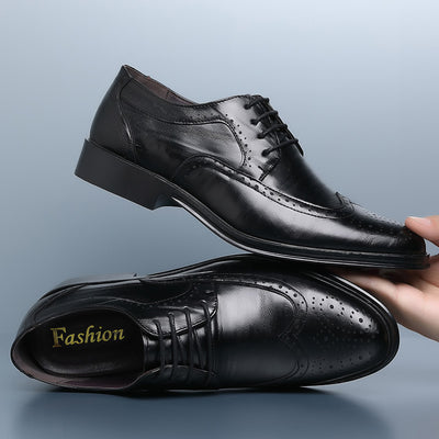 Zapatos Casuales de Cuero Tallado para Hombre - Image 6