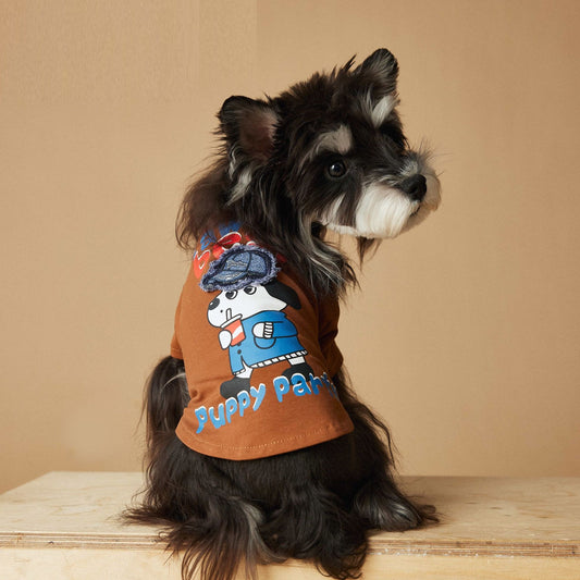 Playera Estampada para Perro - Diseño Adorable Primavera Verano