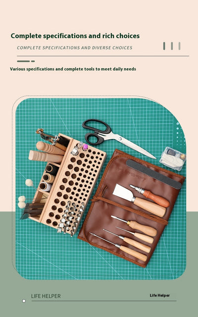 Kit Profesional de Herramientas de Cuero para Costura DIY - Image 10