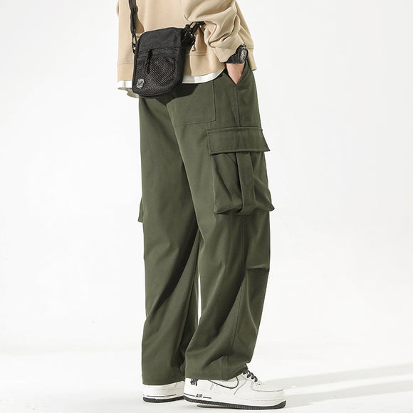 Pantalones Casuales Rectos con Múltiples Bolsillos para Niños