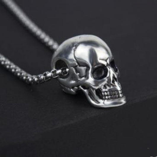 Collar Calavera de Acero Titanio para Hombre - Diseño Europeo y Americano - Image 7