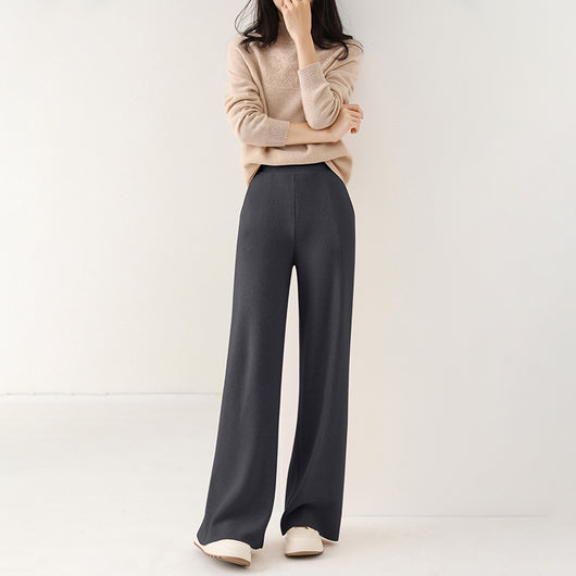 Pantalón de Punto Cintura Alta Grueso Multiuso - Image 13