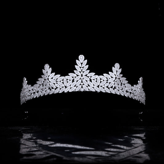 Tiara Nupcial Elegante - Accesorios para el Cabello de Novia Estilo Europeo