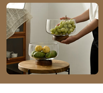 Mesa de Centro de Vidrio con Frutero Alto - Diseño Moderno para Sala de Estar - Image 8