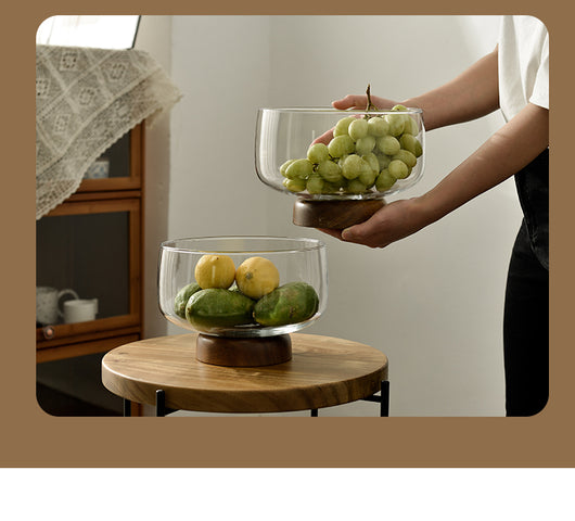 Mesa de Centro de Vidrio con Frutero Alto - Diseño Moderno para Sala de Estar - Image 8