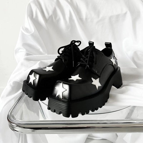 Zapatos de Plataforma con Altura Integrada - Diseño Cuadrado Versátil
