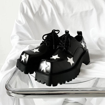 Zapatos de Plataforma con Altura Integrada - Diseño Cuadrado Versátil