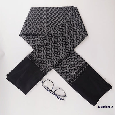 Bufanda Ejecutiva de Seda y Cachemira Premium para Hombre - Image 7
