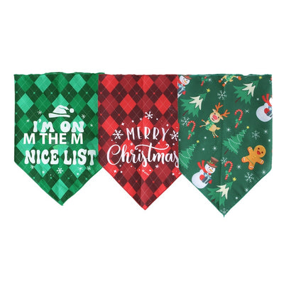 Babero Triangular Navideño para Mascotas - Toalla Absorbente para Perros - Image 21