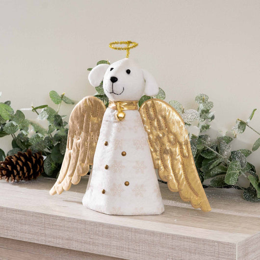 Ángel Dorado Milagro Navideño - Punta de Árbol Artesanal - Image 7