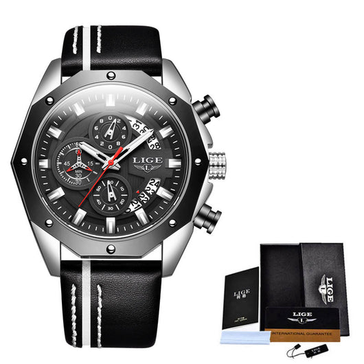 Reloj Deportivo de Lujo para Hombre - Cuarzo Resistente al Agua con Cronógrafo - Image 5