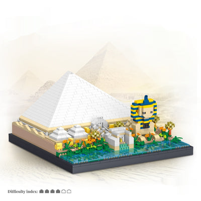 Maqueta de Pirámide Antigua - Bloques de Diamante Micro de Alto Nivel de Dificultad - Image 11