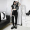Overol Deshilachado con Cutouts para Mujer - Estilo Europeo y Americano