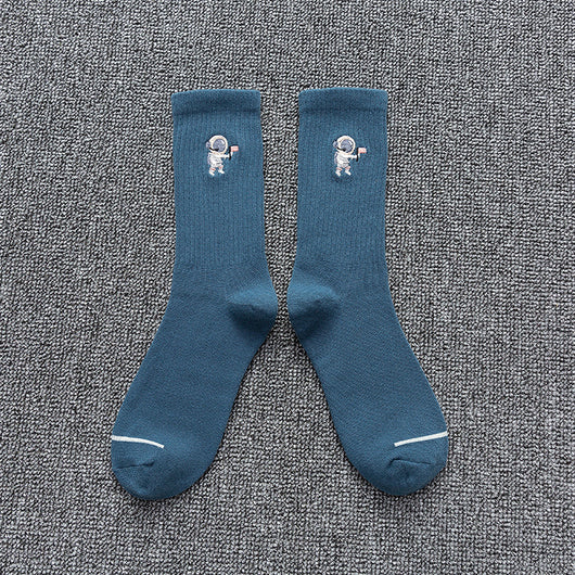 Calcetines de Algodón Estampados Astronauta - Deportivos Versátiles - Image 6