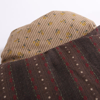 Chaqueta Acolchada de Pana con Cuello Alzado y Detalles en Contraste - Image 10