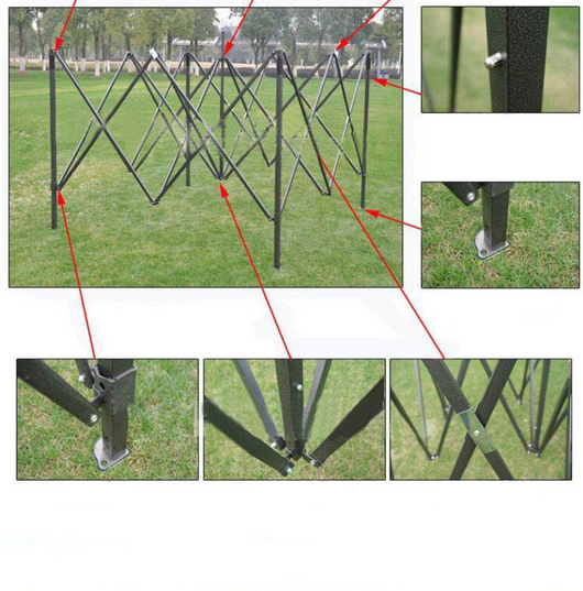 Paraguas Carpa Reforzada de Cuatro Esquinas - Plegable y Resistente - Image 13