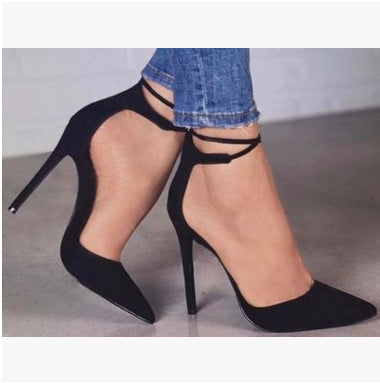 Sandalias de Tacón Alto con Detalles Calados y Remaches - Tallas Grandes - Image 10
