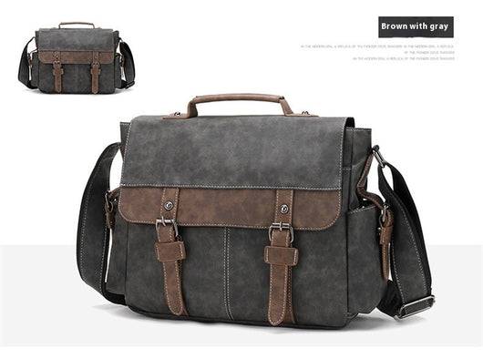 Bolso Bandolera de Cuero PU Retro para Hombre - Estilo Casual Trendy - Image 26