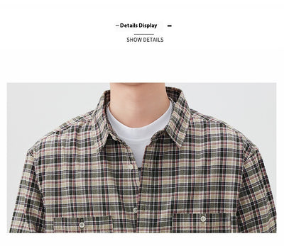 Camisa Cuadriculada Premium Versátil - Manga Larga Multifuncional - Image 19