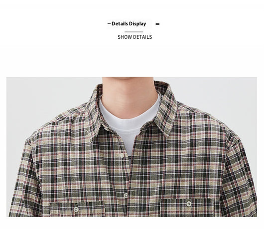 Camisa Cuadriculada Premium Versátil - Manga Larga Multifuncional - Image 19