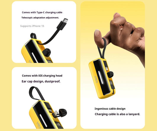 Cargador Portátil Cápsula Mini con Cable PD 20W - Emergencia Móvil - Image 11