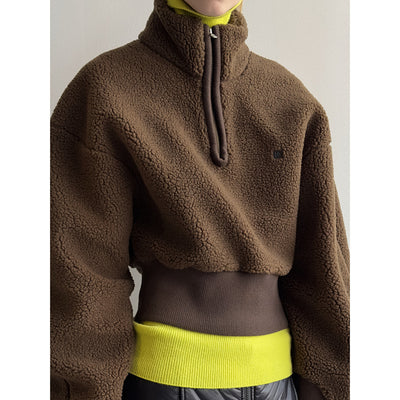 Sudadera Casual con Cuello Alto y Cierre Parcial - Image 2