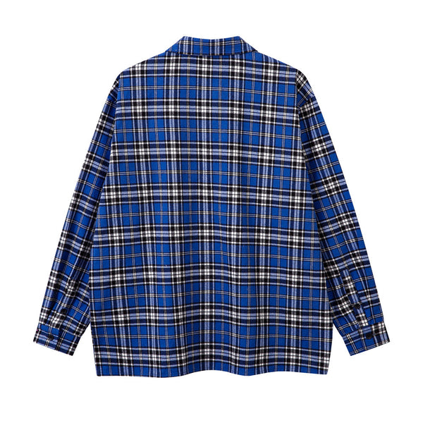Camisa de Cuadros con Botones Bordados para Niños